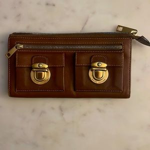 Marc Jacobs Vintage Y2K Buckle Wallet Leather Black